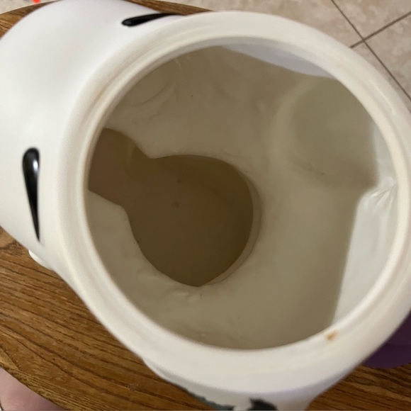 RARE Vtg 80’s Peanuts Snoopy & Woodstock Vinyl Cookie Jar or Dog Treats - Picture 5 of 12